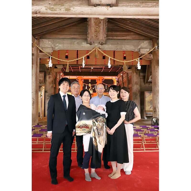 土佐神社のお宮参り出張撮影